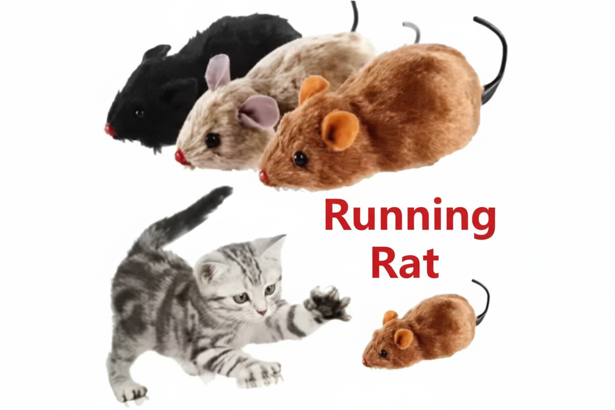 lifelike running rat