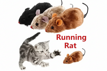 lifelike running rat