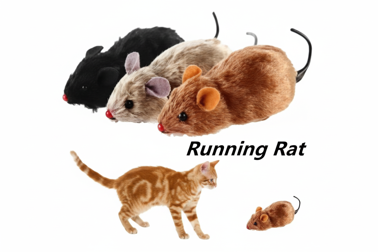 lifelike running rat